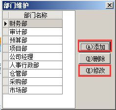 部門維護(hù)